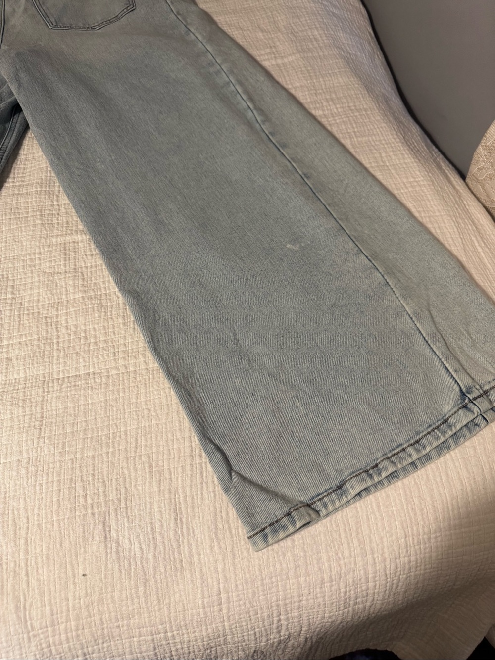 Celebrity Pink Juniors SIZE 15/32 Low Rise Wide Leg Double Waist Jeans Boho - Picture 10 of 16